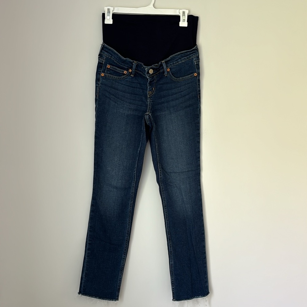 GAP Maternity Dark Wash Vintage Slim Jeans Size 26L